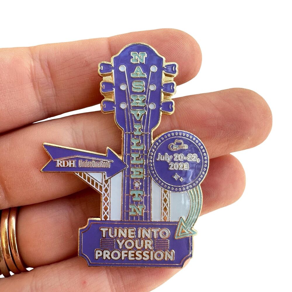 Vintage Jewelry Tune Into Your Profession RDH Brooch Musc Pin